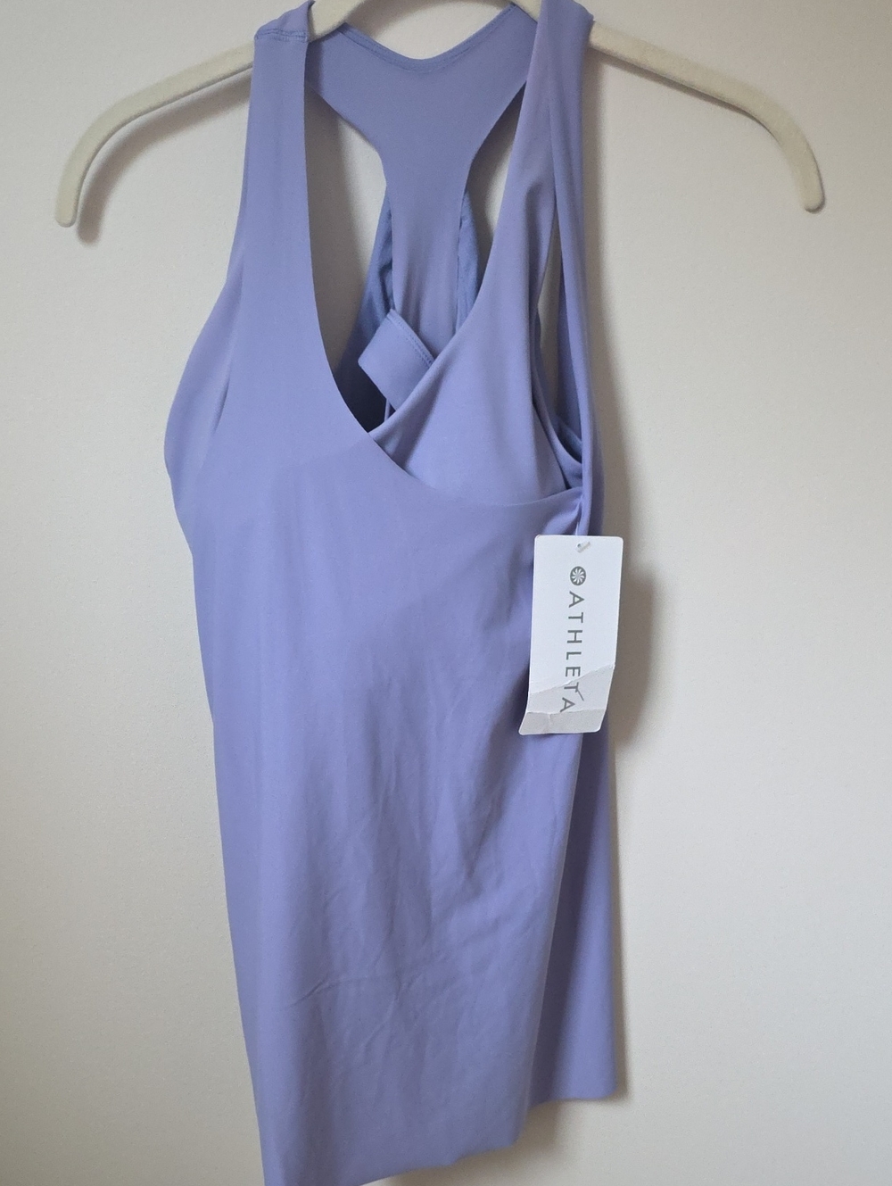Athleta Running Bra With Tank Attached. Lilac Purple Size Large. NWT